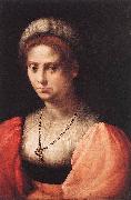 Domenico Puligo Portrait of a Lady oil painting artist